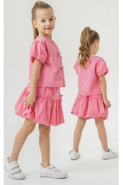 KIZ BALON ETEKLİ DOKUMA TAKIM