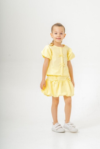 KIZ BALON ETEKLİ DOKUMA TAKIM