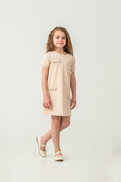 KIZ FİYONK SÜSLEMELER DOKUMA ELBİSE