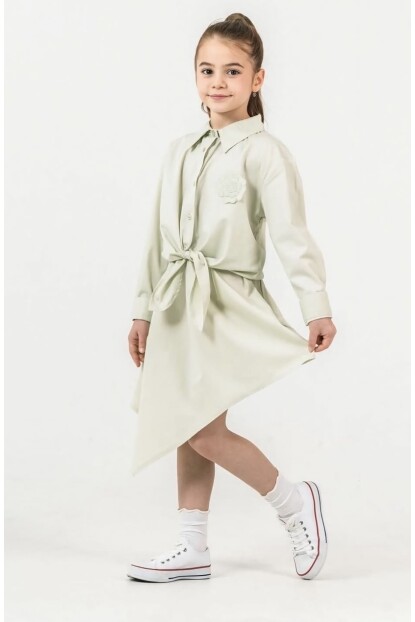 KIZ GÖMLEK ETEKLİ TAKIM