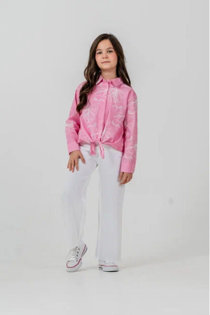 KIZ GÖMLEK PANTOLONLU TAKIM