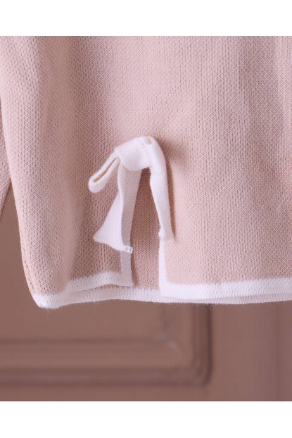 KIZ BEJ FİYONK DETAYLI TRİKO TAKIM