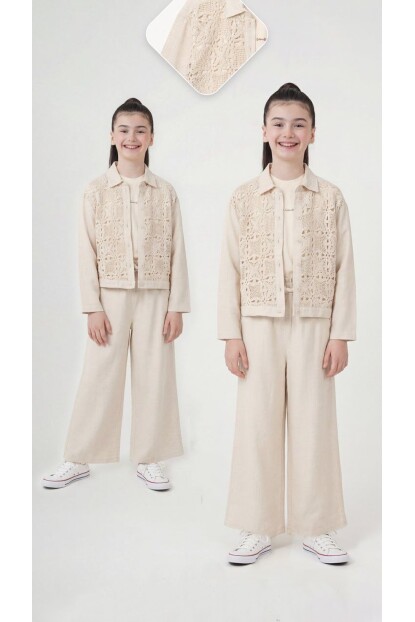 KIZ PAYET SÜSLEMELİ 3LÜ TAKIM