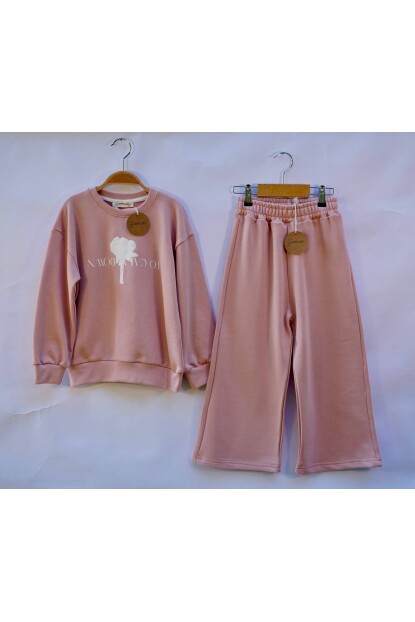 KIZ PUDRA 3 İPLİK GÜL BASKILI TAKIM