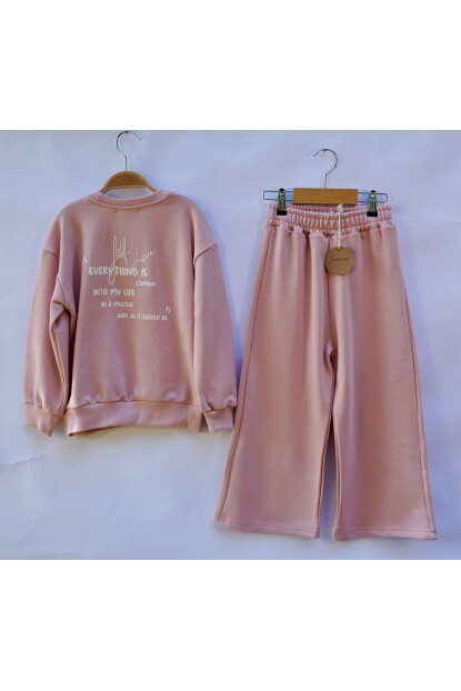 KIZ PUDRA 3 İPLİK GÜL BASKILI TAKIM