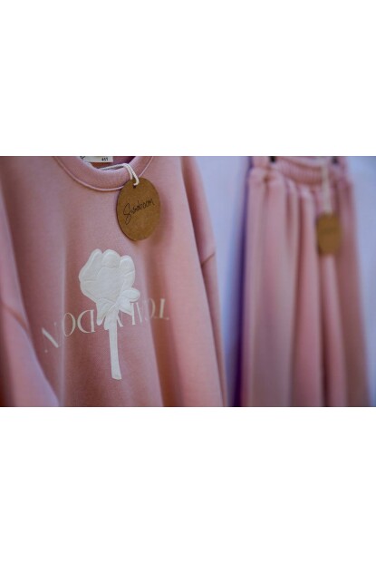 KIZ PUDRA 3 İPLİK GÜL BASKILI TAKIM