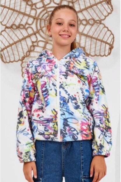 KIZ RENKLİ FERMUARLI HIRKA