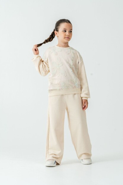 KIZ ZAMBAK DETAYLI TÜLLÜ TAKIM