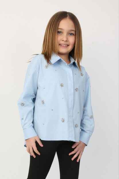 TAŞLI POPLİN GÖMLEK