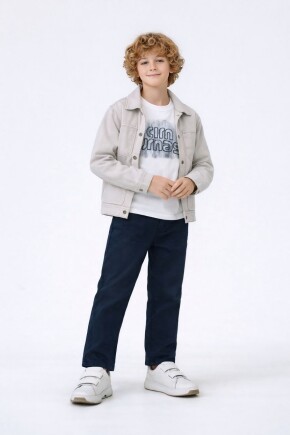 ERKEK NAKIŞLI GÖMLEK T-SHİRT GABARDİN PANTOLON 3LÜ TAKIM