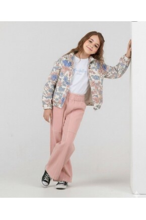 KIZ ÇİÇEK DESENLİ 3LÜ TAKIM