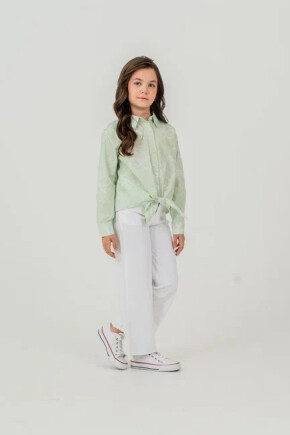 KIZ GÖMLEK PANTOLONLU TAKIM