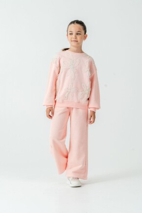 KIZ ZAMBAK DETAYLI TÜLLÜ TAKIM