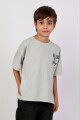 ERKEK KABARTMA NAKIŞLI TSHİRT