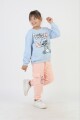 KIZ LILO STİTCH KARGO CEPLİ EŞOFMAN TAKIMI